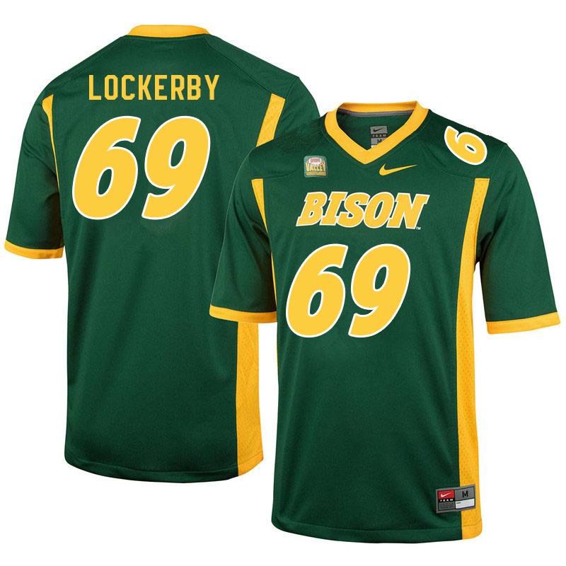 Men #69 Devin Lockerby North Dakota State Bison College Football Jerseys Sale-Green